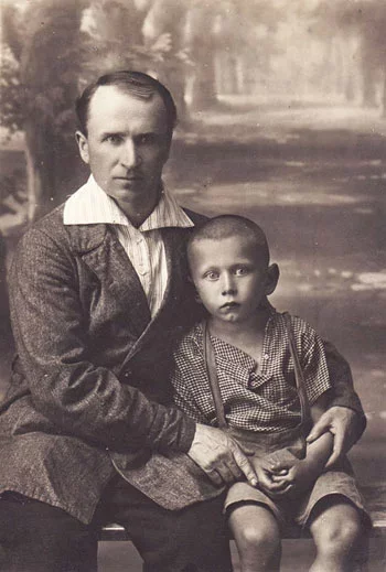 Яўхім Кіпель з сынам Вітаўтам, Налінск, 25 чэрвеня 1933 г.