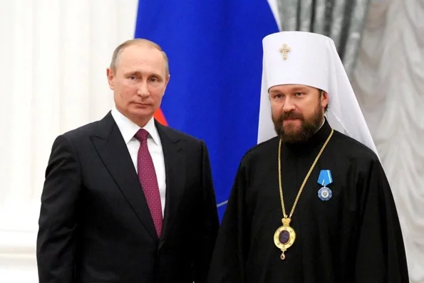 Иларион на встрече с Путиным. Фото: kremlin.ru.