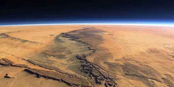 Фотаздымак Марса з МКС