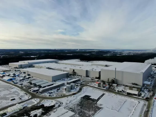Аккумуляторный завод шведской группы Northvolt, который строится в Шеллефтео, Швеция, в декабре 2021 года. Фото: NORTHVOLT.