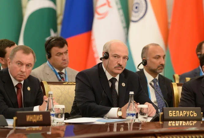 На фота: Лукашэнка на саміце ШАС у Ташкенце, 23 чэрвеня 2016, president.gov.by