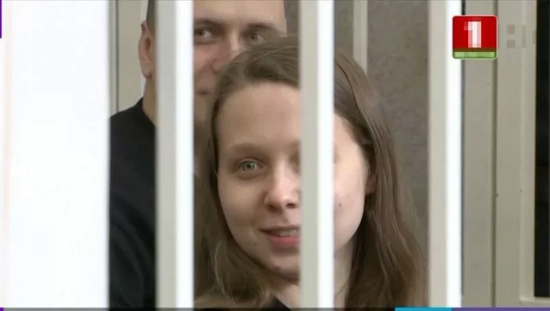 Марфа Рабкова на суде 25 апреля.