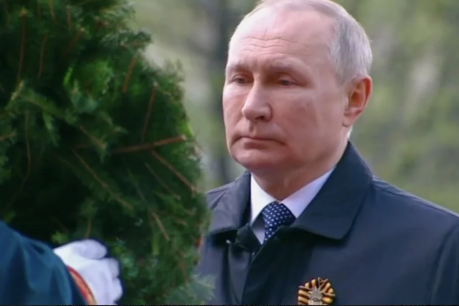 Владимир Путин 9 мая 2022 года. Скриншот с видео