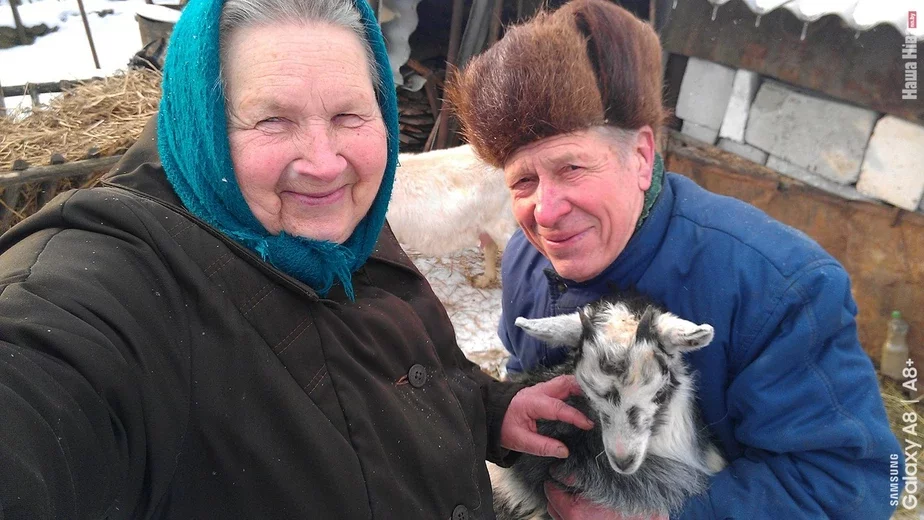 Для своего конкурсного селфи Иваники научили позировать даже козу. Именно Нина Александровна отвечает в семье за освоение новых технологий.