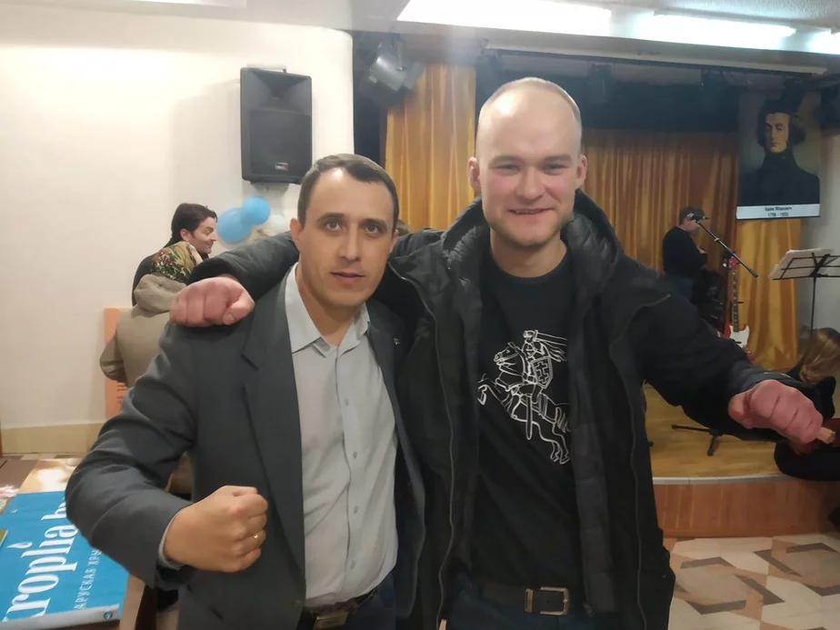 Павел Севярынец і Іван Мірончык (справа). Фота з facebook.com.