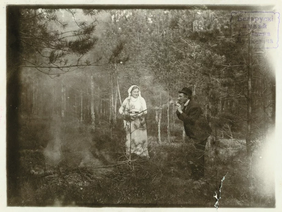 Иван Луцкевич с Юлианой Менке. 1915 или 1916 год